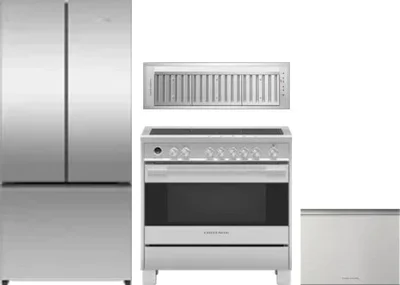 4 Piece Package Includes Refrigerator, Range, Hood And Dishwasher